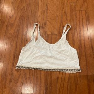 Chain detail crop top